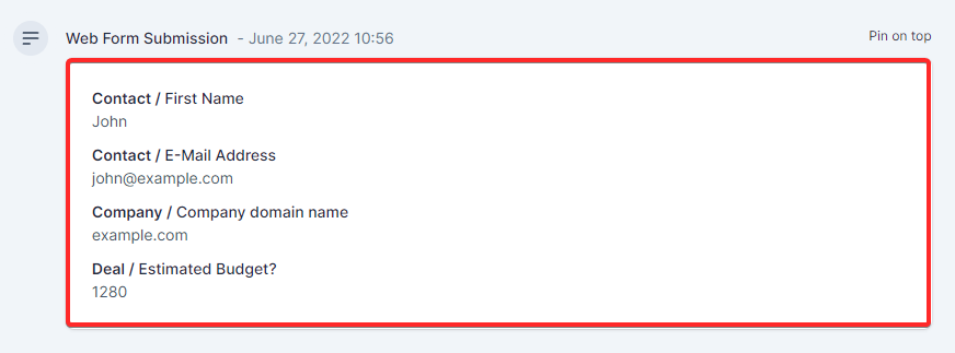 Edit Web Form Field